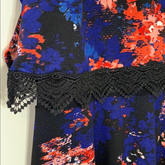 Material Girl Dallas Watercolor Dress NWT Size Medium - Picture 3 of 9